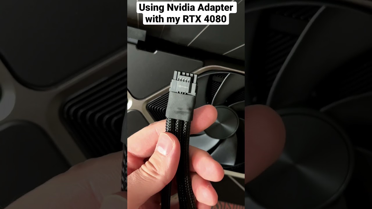 Использование адаптера Nvidia на моей RTX 4080