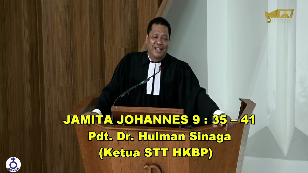 LAS NI ROHA DI ANGKA NAUNG JUMPANGAN JESUS -  Pdt. DR. Hulman Sinaga (Ketua STT HKBP)