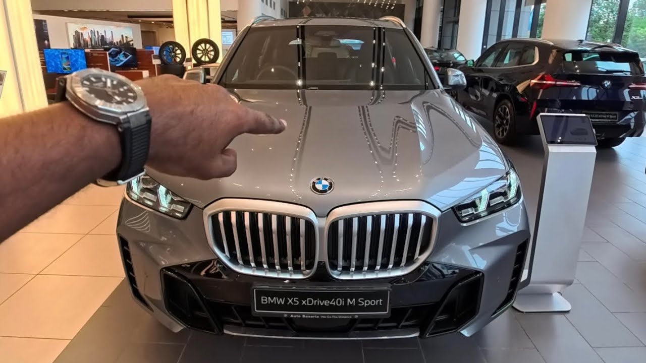 POV! BMW X5 xDrive40i M Sport in Skyscraper Grey Metallic & Sensafin with Decor Stitching | Black