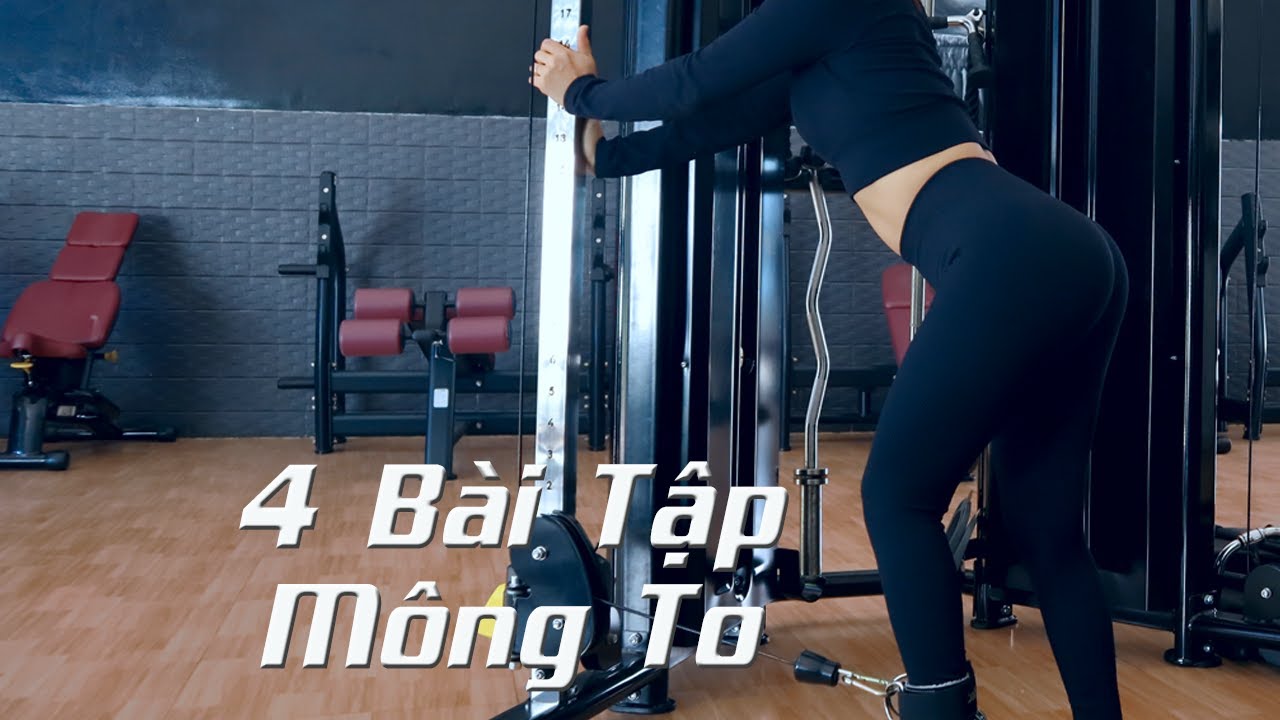 4 Bài Tập Mông tốt nhất dành cho Nữ | Bài Tập Mông Quả Đào| Nguyễn Hoàng Fitness