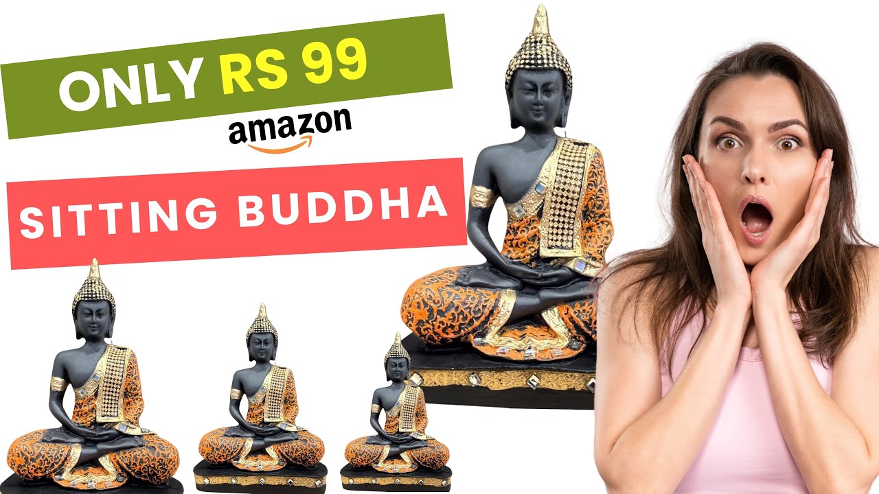 Bring Serenity Home: Global Grabbers Meditating Buddha Showpiece | Perfect Home Decor & Gift Idea