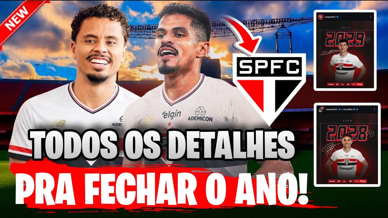 MARTELO BATIDO! SPFC ANUNCIA E REFOR&Ccedil;O &Eacute; OFICIAL! LUCAS RAMON; ALLAN; GASTON AVILA E+ INFOS