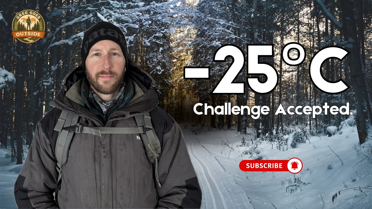 Solo Winter Camping in -25°C | A Quiet Night in the Ontario Woods