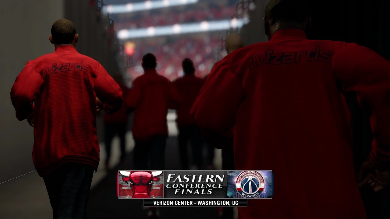 NBA LIVE 16 - EST Conference Finals: Chicago Bulls v Washington Wizards Gameplay [1080p 60FPS HD]