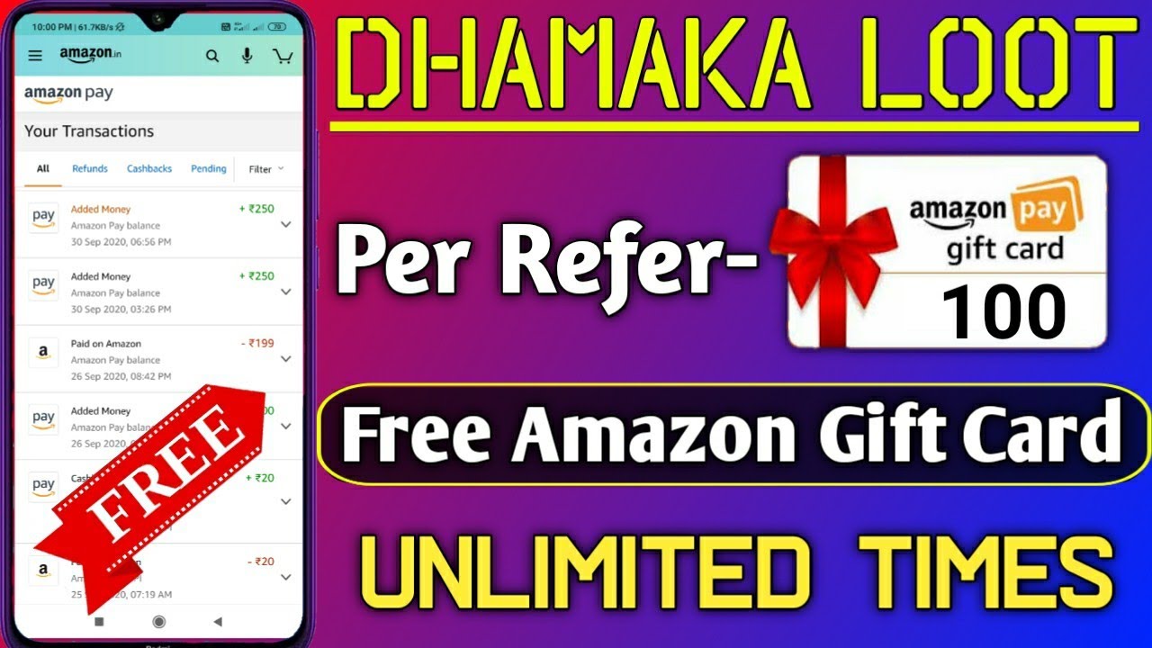 😳Amazon gift card Earning Apps 2020,Magicpin per Refer 100 Free gift card,Magicpin unlimited refer