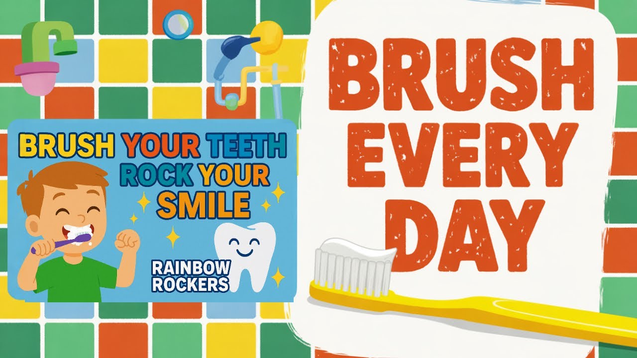 🦷 Brush Your Teeth, Rock Your Smile! 🎶 | Fun Toothbrushing Song for Kids 💖
