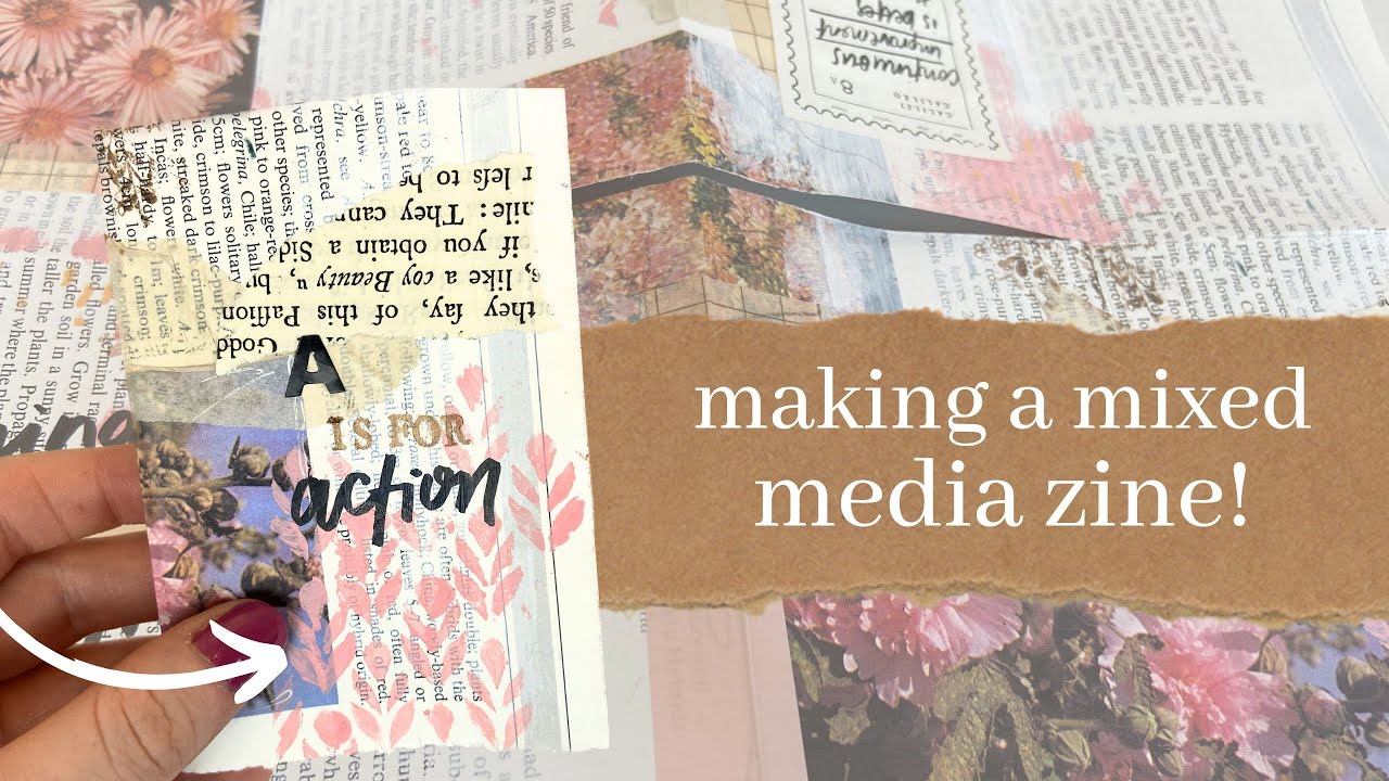 Make a mixed-media zine with me! ✨