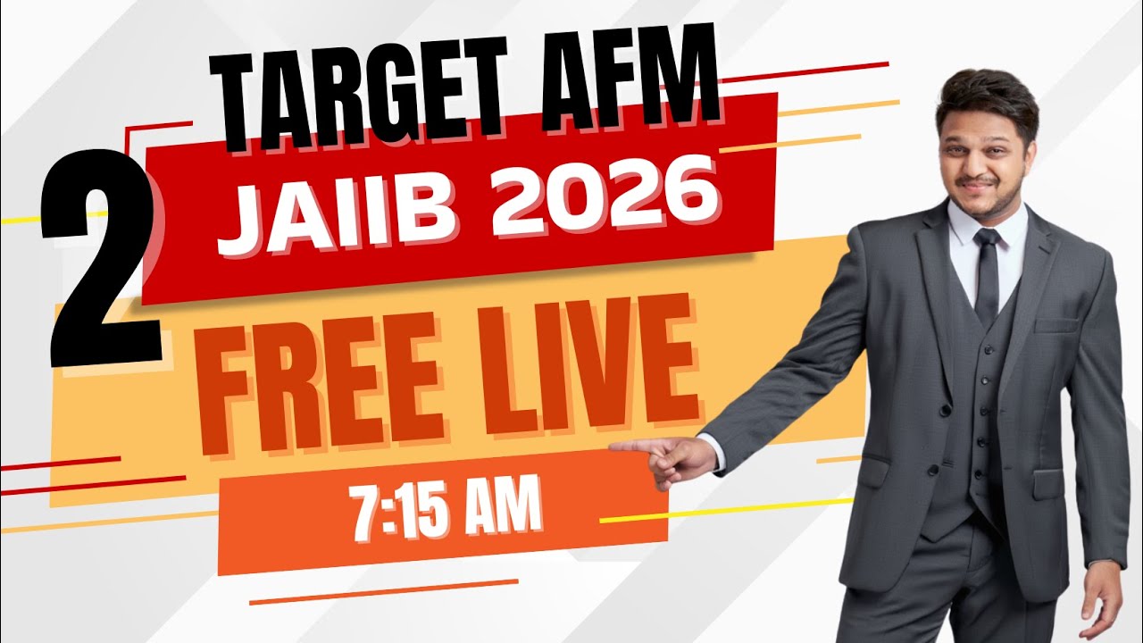 AFM jaiib english | live class #2 2026 | iibf jaiib in english