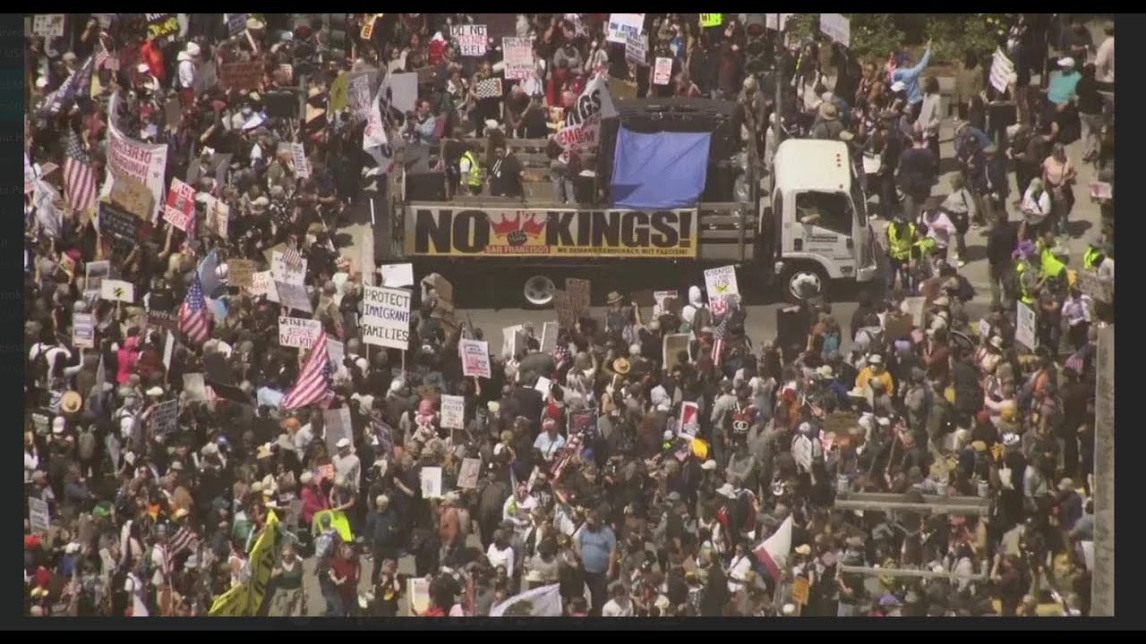 Протест в США от первого лица — 18 октября 2025 года, Чикаго #nokings #chicago #protest