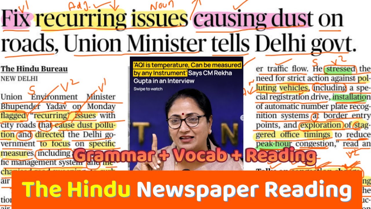 The Hindu Newspaper Analysis Today | 13 Jan 2026 Newspaper Reading | Learn English Grammar Rules