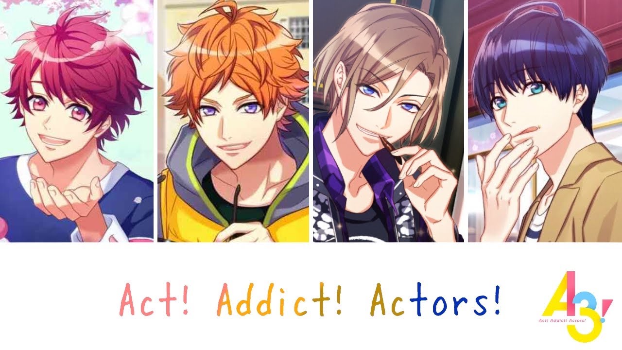 【A3!オープニング】A3ders!「Act! Addict! Actors!」パート分け歌詞(日本語&ローマ字)付