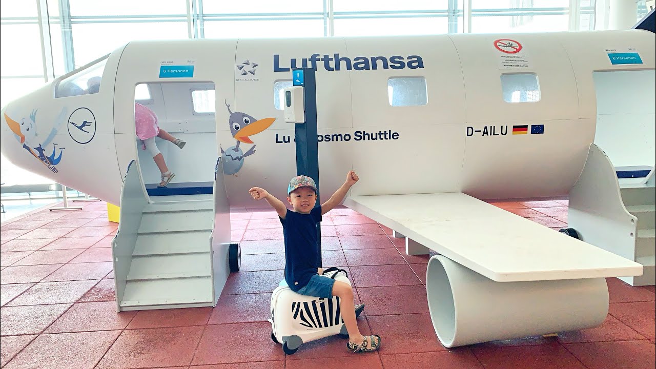 DREAMRIDER BY SAMSONITE CHILDREN'S SUITCASE | KORBI'S FLIGHT FROM MUNICH TO MALTA🇲🇹