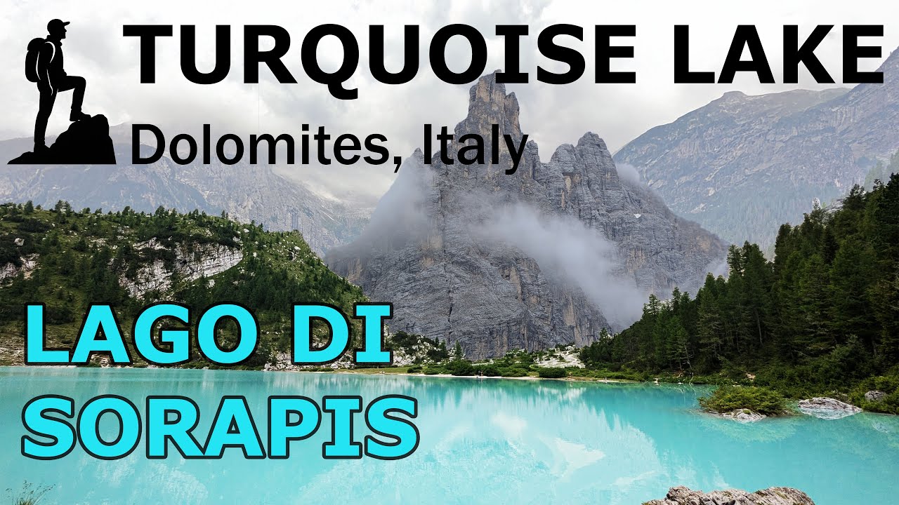 Turquoise Lake. Hike to Lago di Sorapis (Dolomites, Italy)