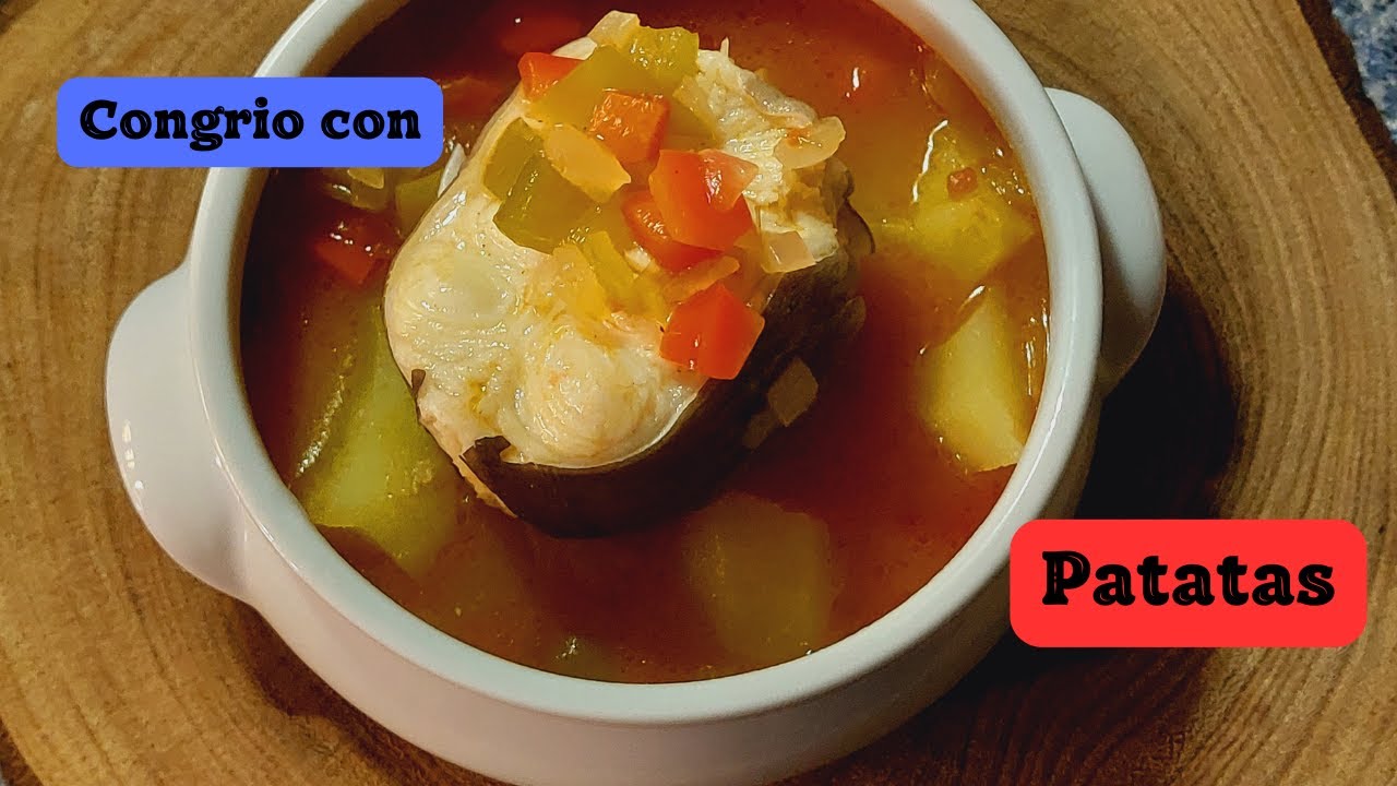 Guiso de congrio con patatas | Fácil y delicioso | #pescado #recetas