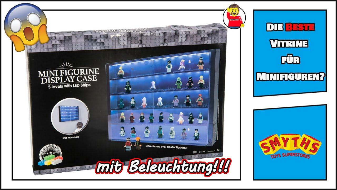 MINIFIGUREN-PRÄSENTATION DELUXE 🎇 | SMYTH TOYS Minifiguren-Vitrine mit LED-Beleuchtung 💡 | 🇩🇪