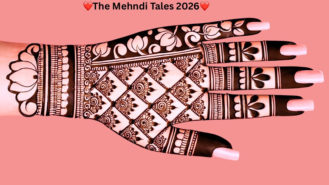 New Latest Royal Mehndi Design For Hands | Bridal Mehndi Design 2026 | Stylish Mehndi Design
