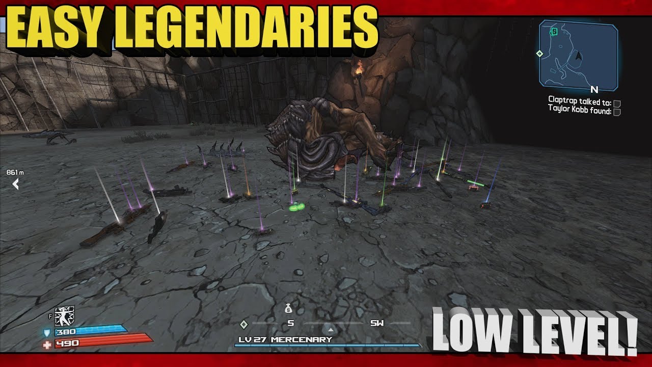 easy low level unique legendary gear farm strategy | borderlands remaster legendary farming guide