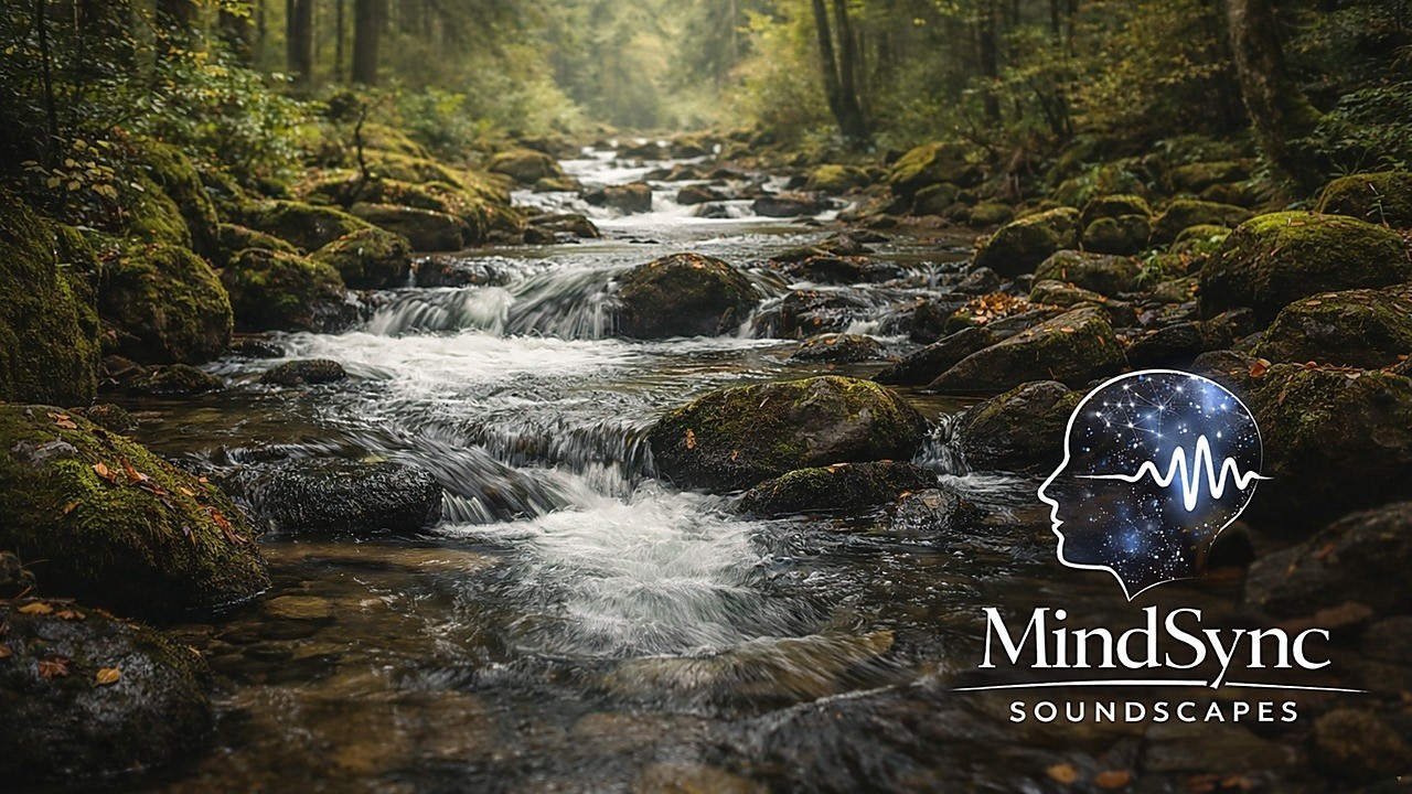 Forest River Ambience (4 Hours) — Flowing Stream & Woodland Atmosphere for Focus and Rest