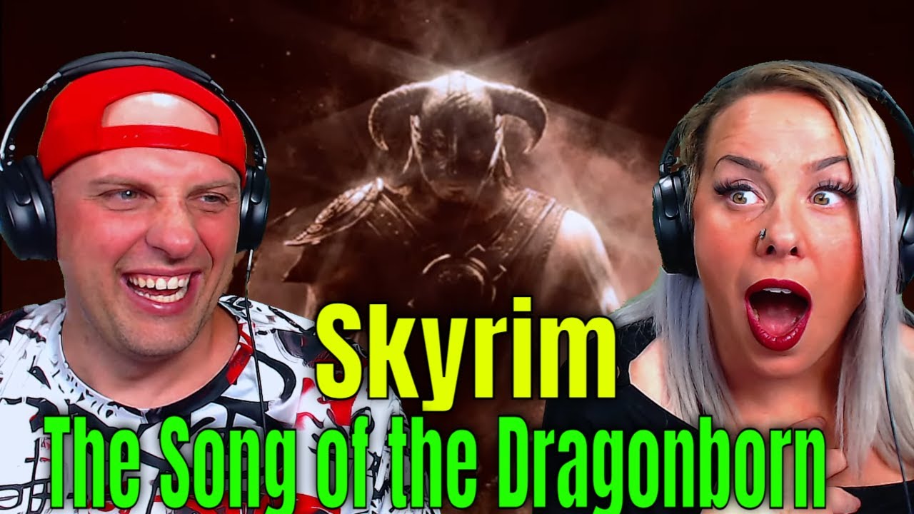First Time Reaction To Skyrim: The Song of the Dragonborn (with lyrics) THE WOLF HUNTERZ REACTIONS