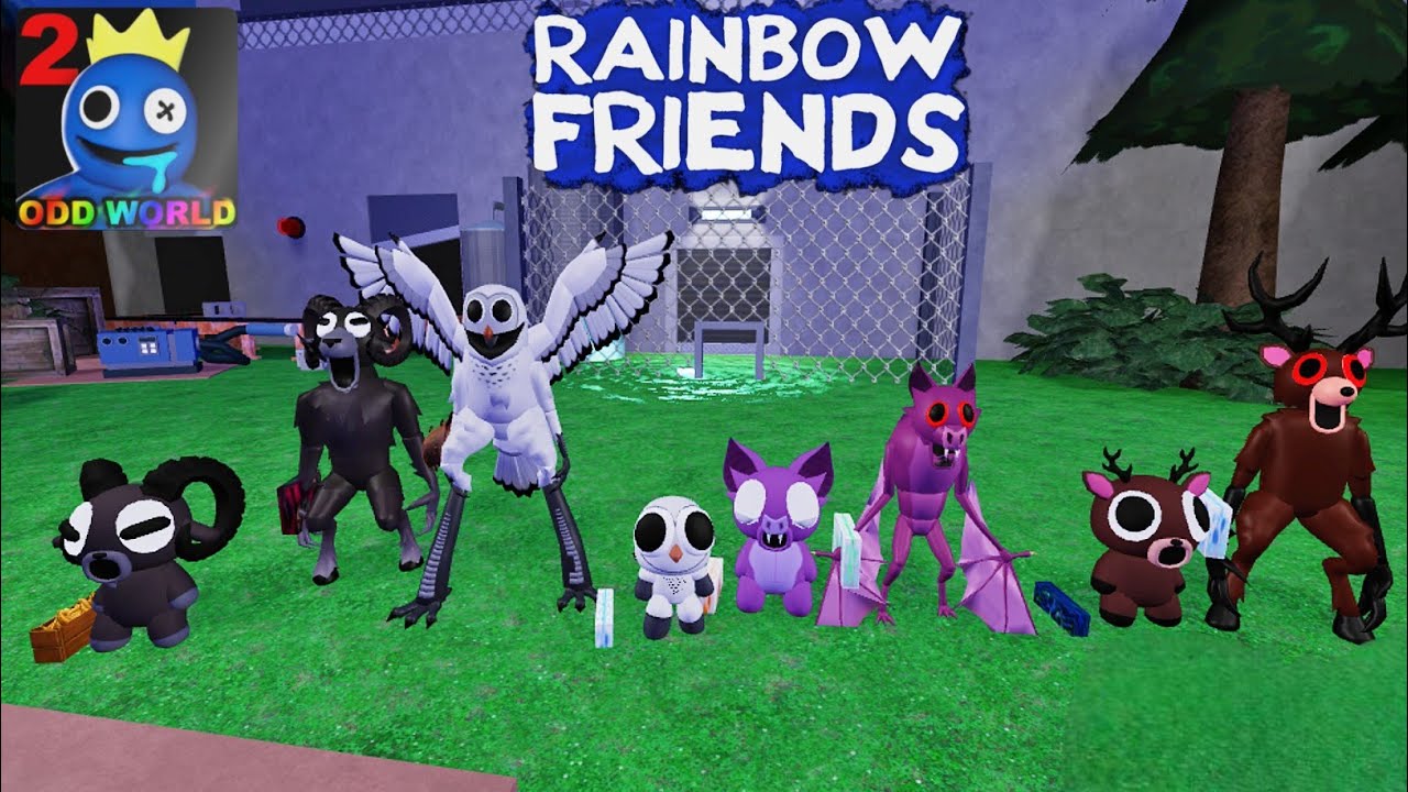 Playing As Baby Deer Owl Ram Bat Vs Normal Deer Owl Ram Bat In Rainbow Friends 2 Full Gameplay
