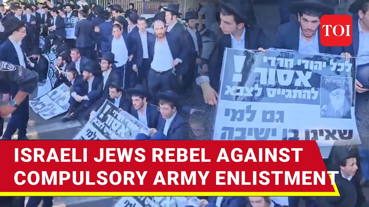 'Won't Fight, Spare Us': Extremist Israeli Jews Refuse To Join IDF Amid Gaza War | Watch