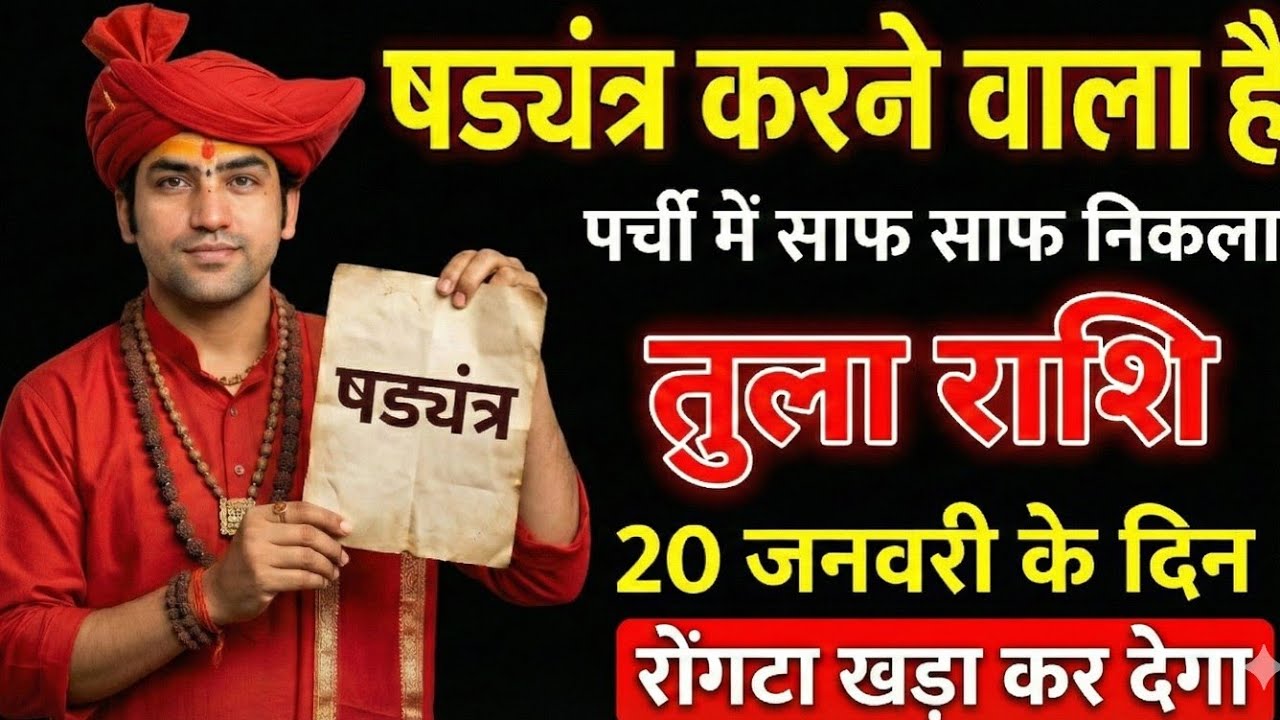षड्यंत्र करने वाला है पर्ची में साफ साफ लिखा है तुला राशि 20 जनवरी 2026 #tularashi 