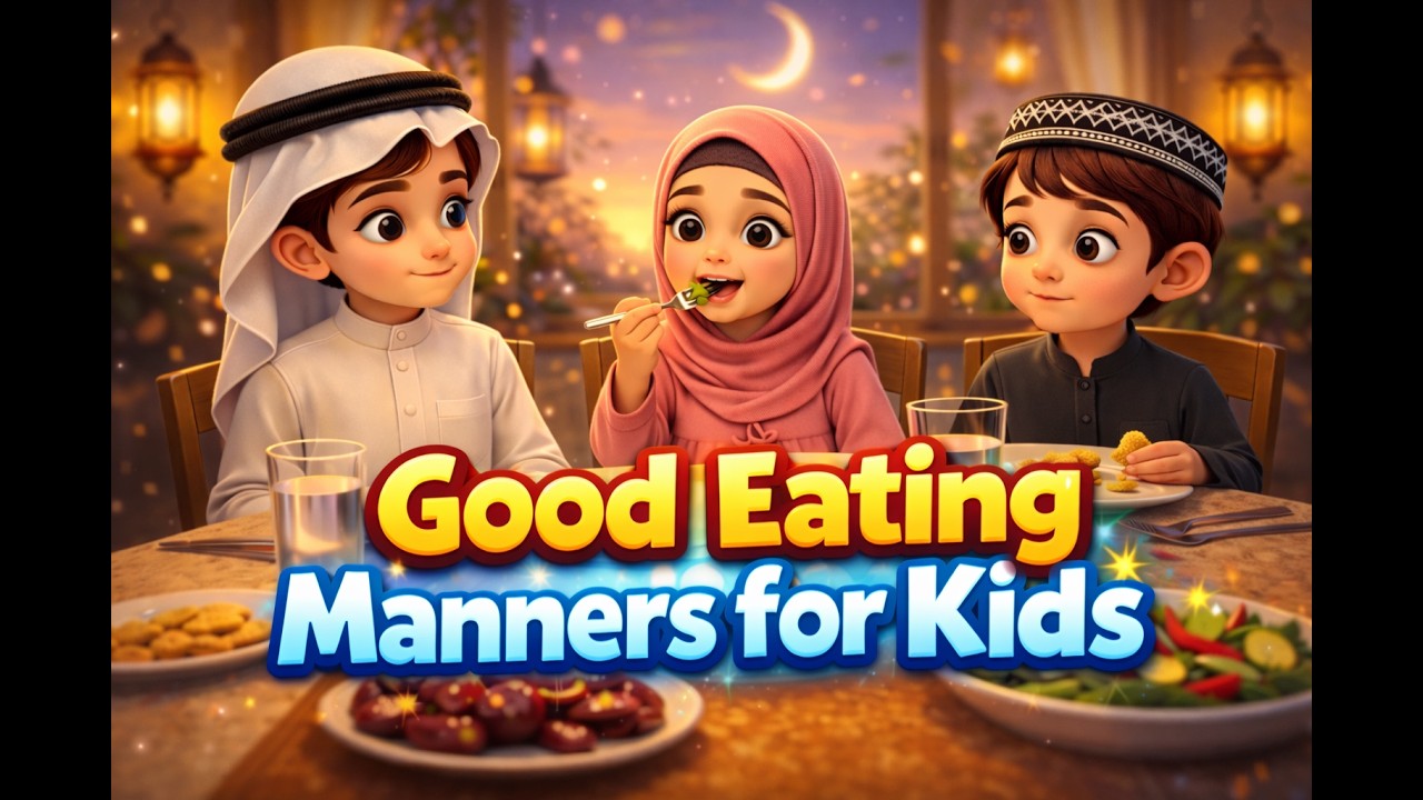 Good Eating Manners for Kids | Islamic Cartoon | Islamic Kids Story