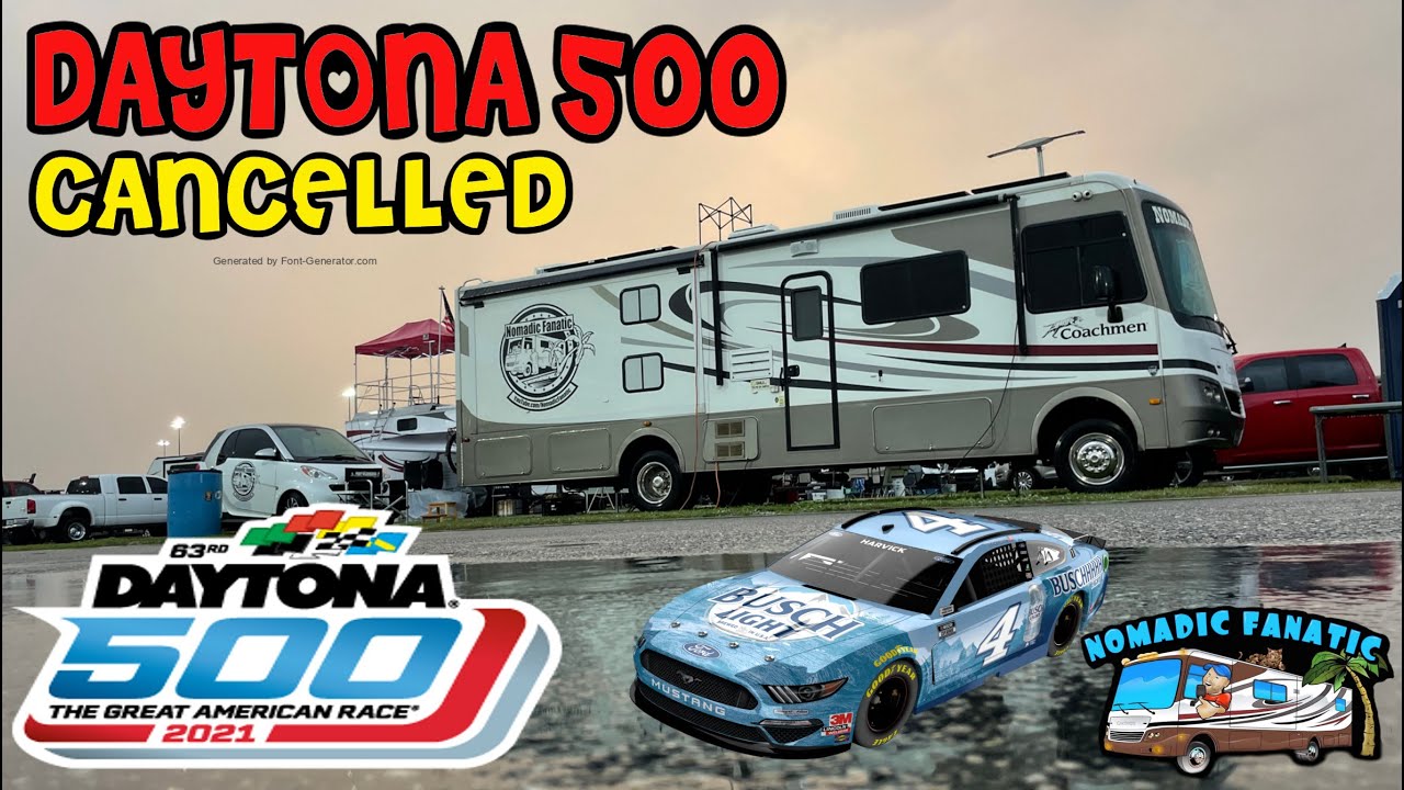 The 2021 Daytona 500 is CANCELLED ~ RED FLAG ~ THUNDERSTORM STOP