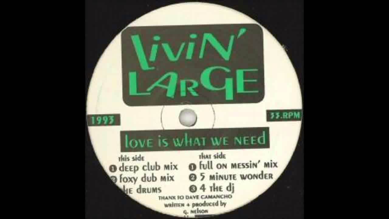 (1993) Livin' Large feat. Colonel Abrams - Love Is What We Need [Full On Messin' Mix]