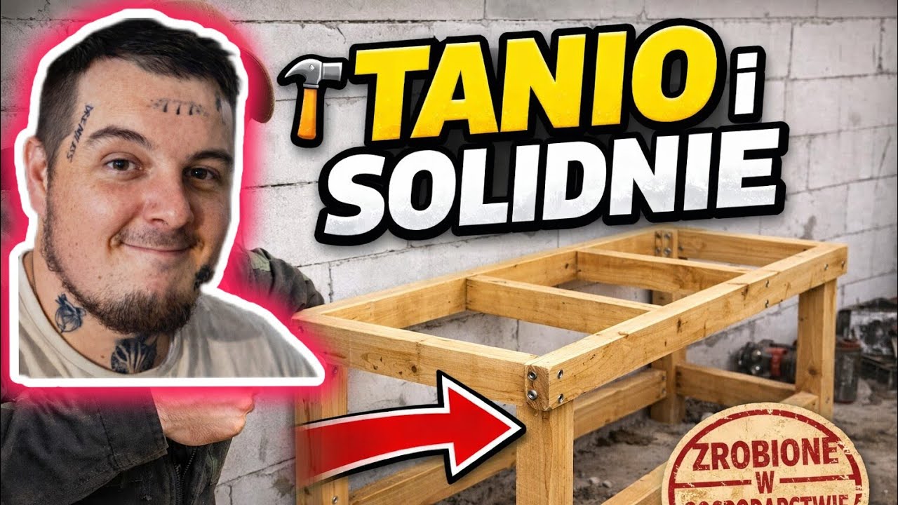 Stół warsztatowy DIY – tanio, solidnie i po swojemu