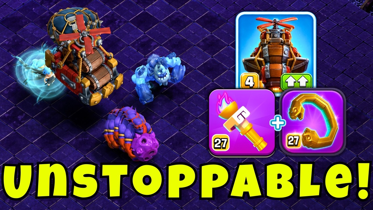 Best TH18 Attack Strategy (Dragon Duke & Super Bowlers)Sky Wagon Makes This Unstoppable!