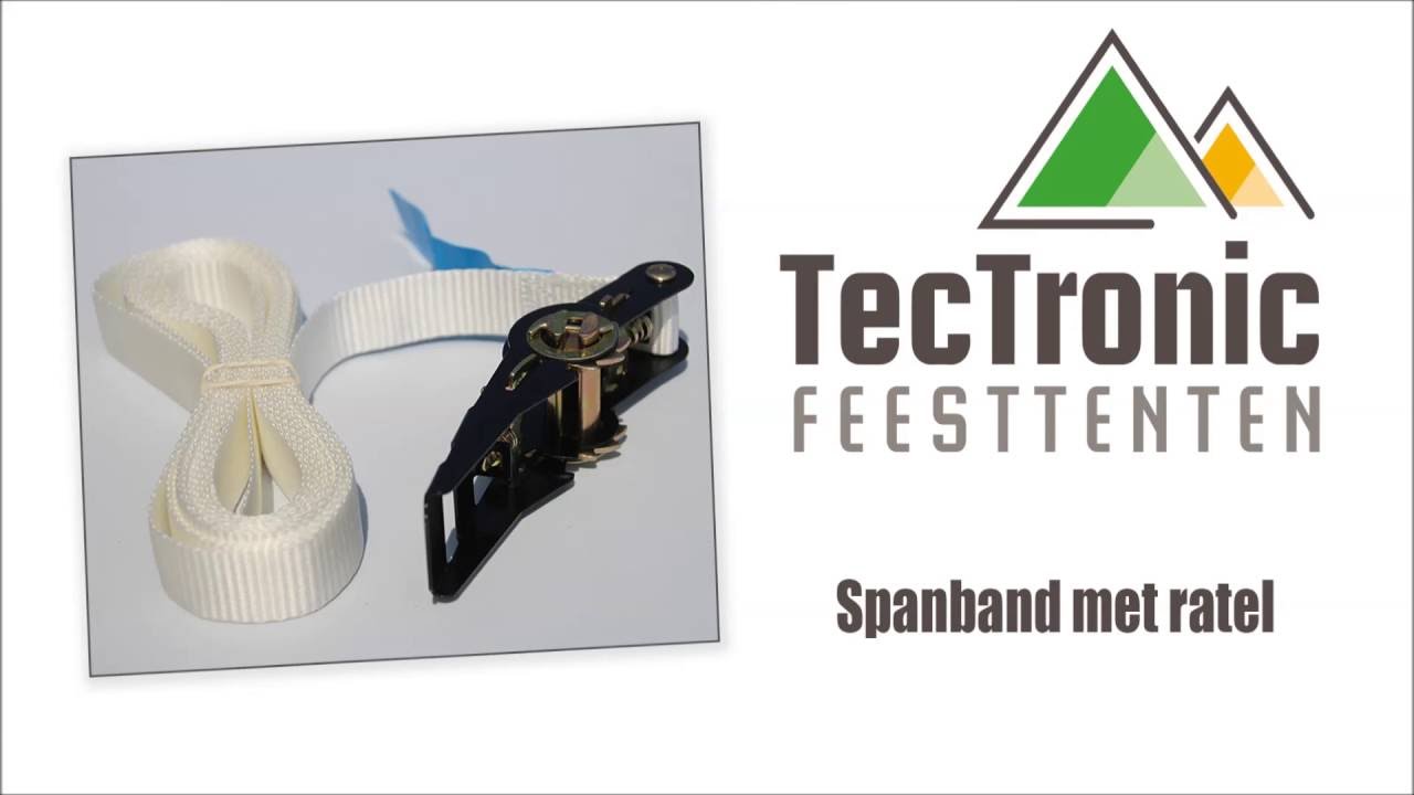 TecTronic Feesttenten - Hoe een spanband met ratel aanspannen?