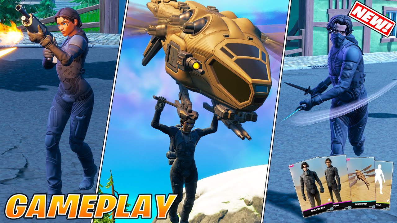 *NEW* Dune Bundle(Paul Atreides & Chani Zendaya Skin) Gameplay! Fortnite