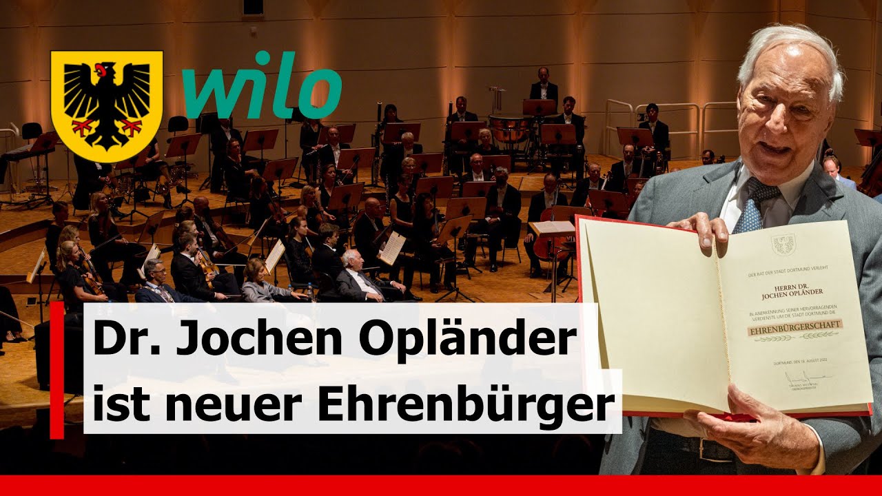 Stadt Dortmund würdigt engagierten Dr. Jochen Opländer als Ehrenbürger