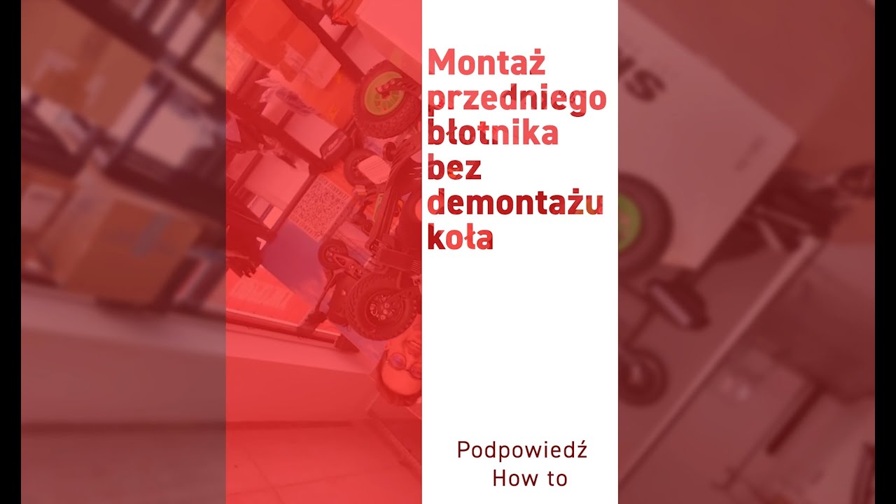 Montaż błotnika przedniego w nartorolkach Skike