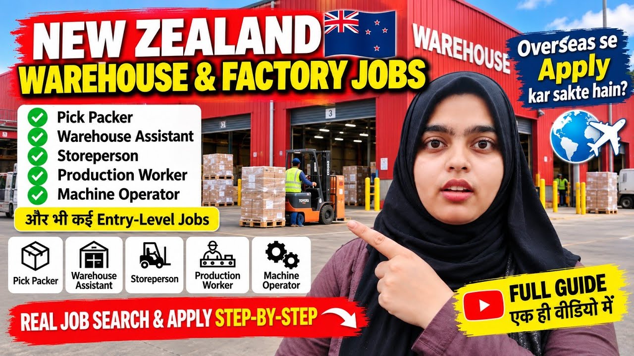 New Zealand 🇳🇿 Warehouse & Factory Jobs 2026&ndash;2027 | Overseas Applicants | How to Apply Step by Step 