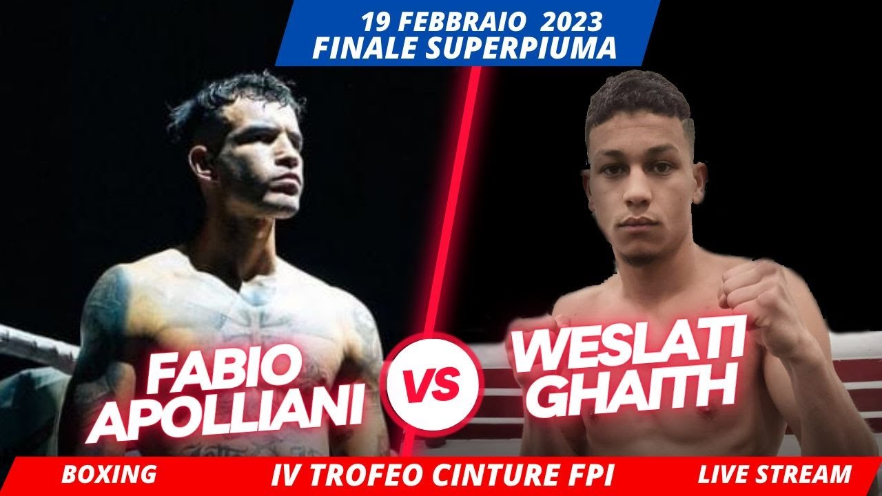 Fabio APOLLIANI Vs Weslati GHAITH - Finale Superpiuma | Boxe |