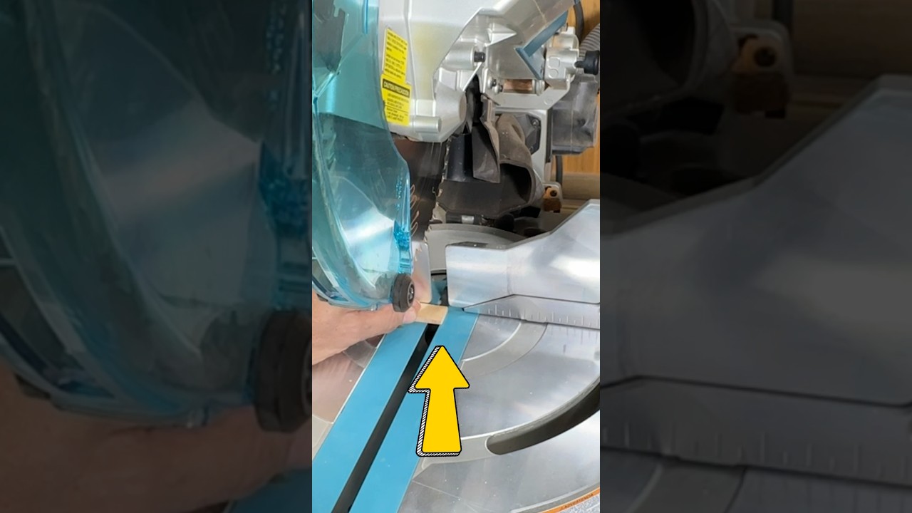 BE A MAN Cutting Small Pieces At The Miter Saw