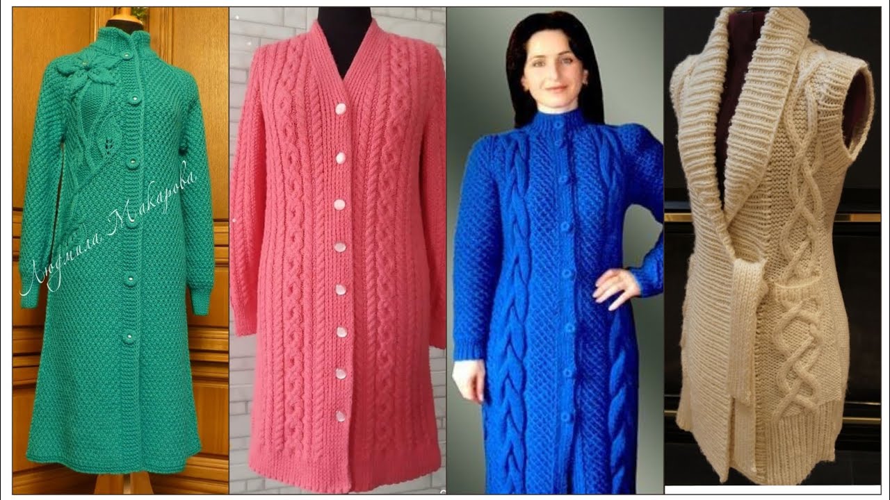 Unique and special crochet Long coat jacket designs/Crochet long coat designs 2023