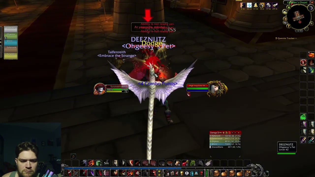 Classic WoW! Rogue Leveling! To become PVP monster! EP133! Scarlet Cathedral and back to Feralas!