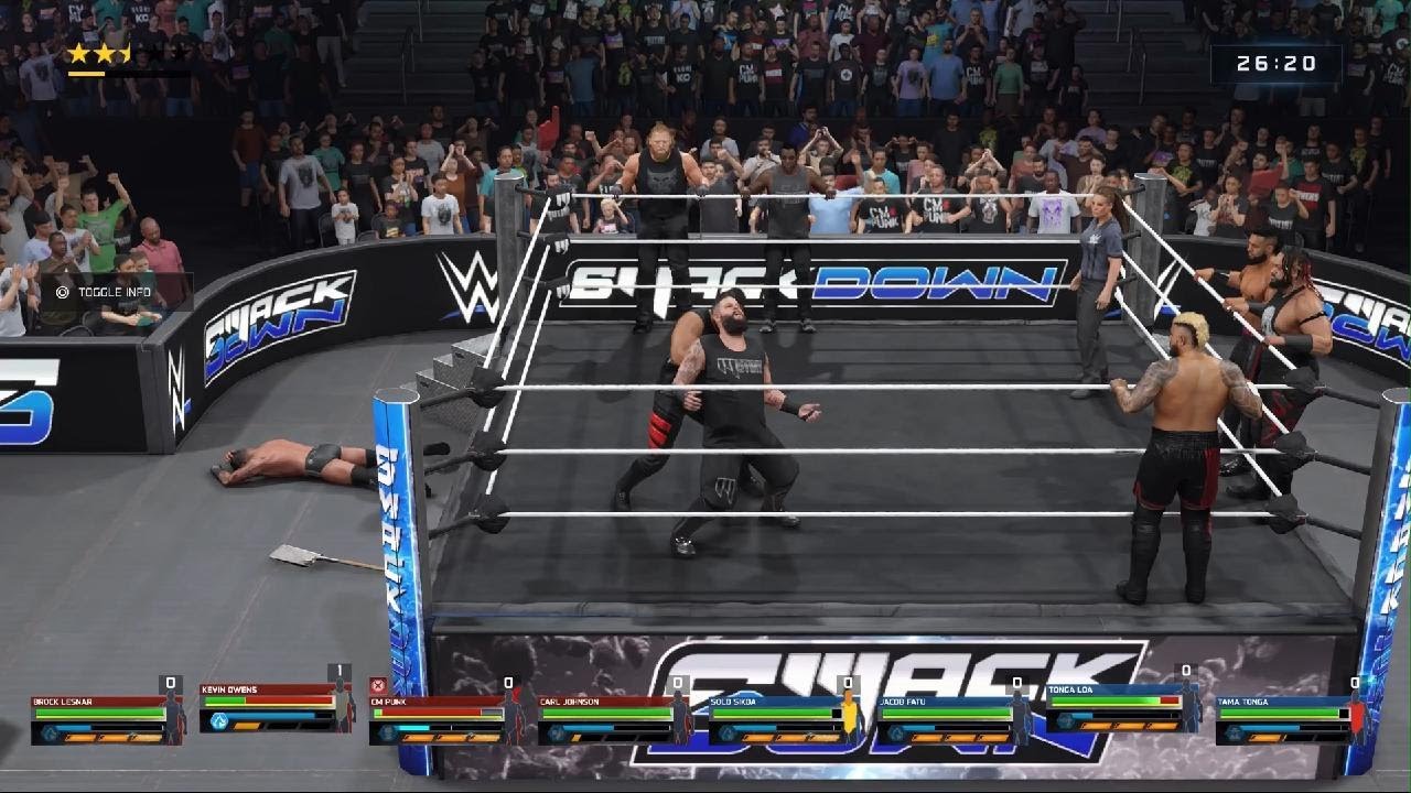 WWE 2K25 Mutiny Vs The Bloodline SmackDown Iron Man Match