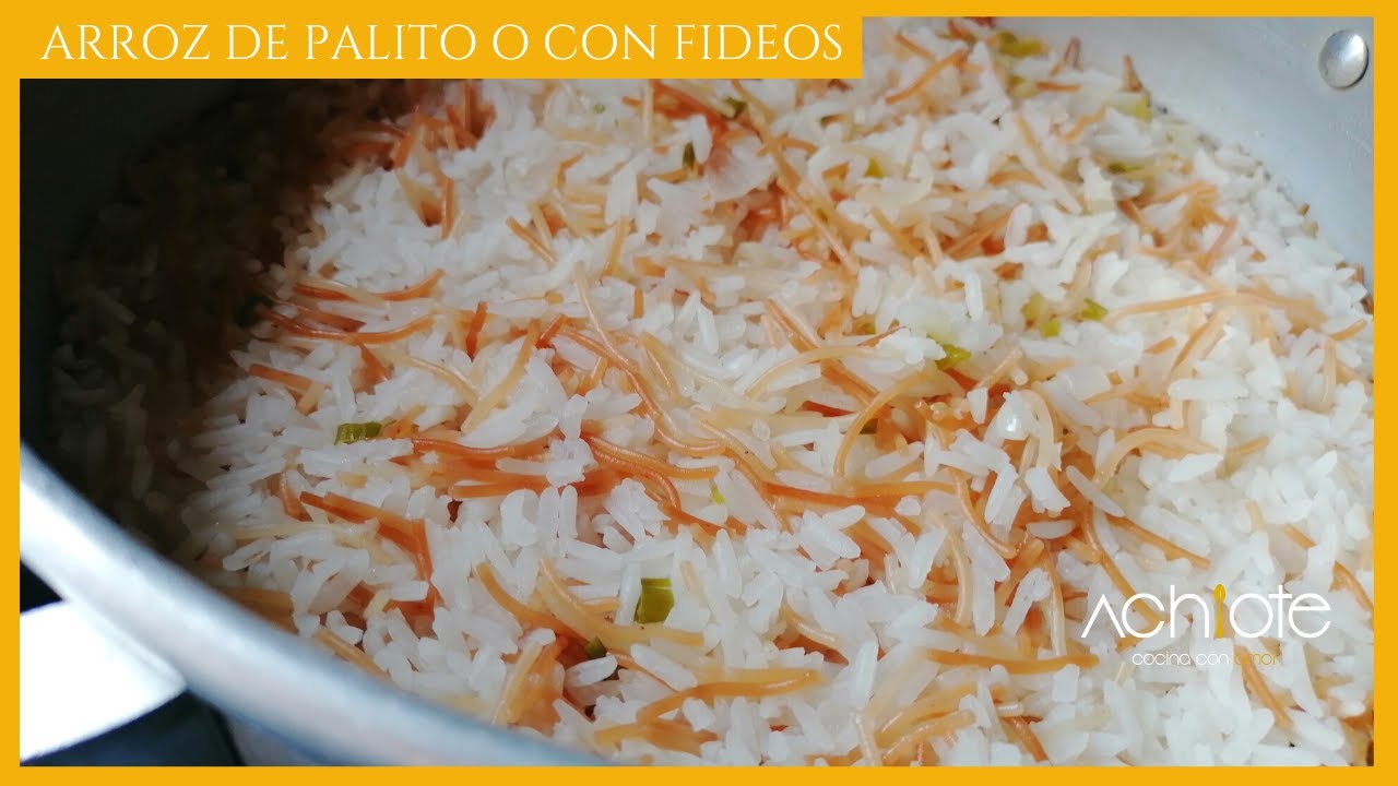 El ARROZ más sencillo y delicioso que vas a preparar hoy | ARROZ de PALITO o con FIDEOS