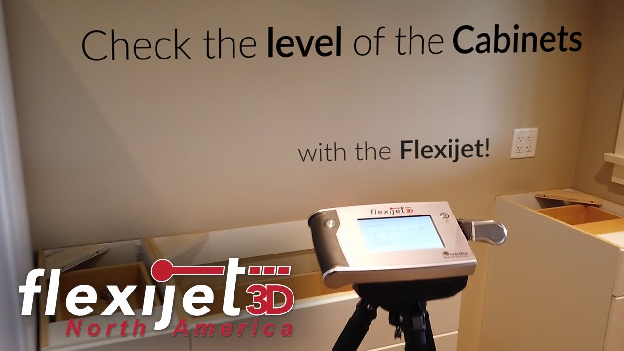 Checking cabinet level with Flexijet