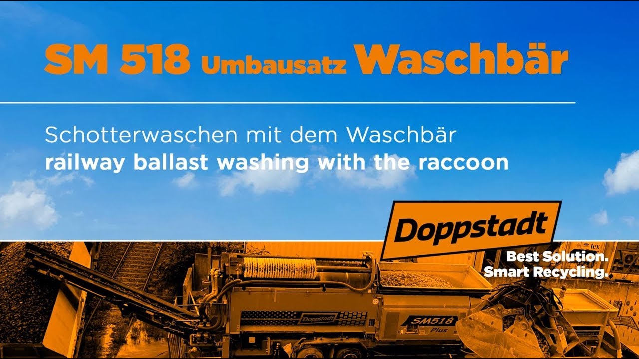 Doppstadt SM 518 mit Umbausatz Waschb&auml;r - L&ouml;sung: Schotter waschen