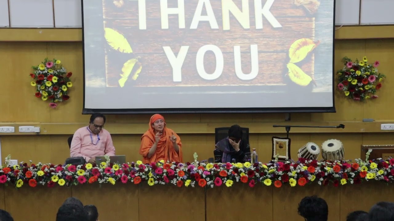 Interaction of Dr. Kiran Bedi and Pravrajika Divyanandaprana with Students of IIT Bombay on 18/01/26