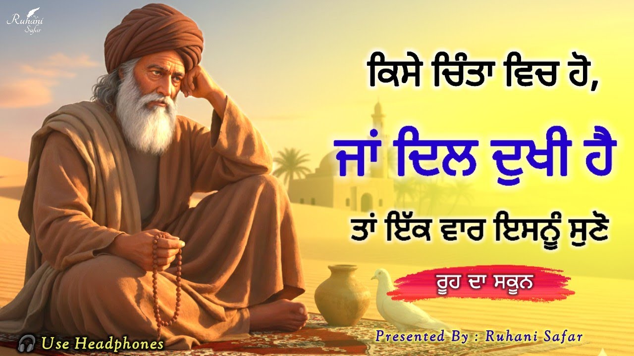 ਕਿਸੇ ਚਿੰਤਾ ਵਿਚ ਹੋ ਤਾਂ ਇੱਕ ਵਾਰ ਇਸਨੂੰ ਸੁਣੋ | Bulleh Shah Quotes | Ruhani Safar Ep 1622