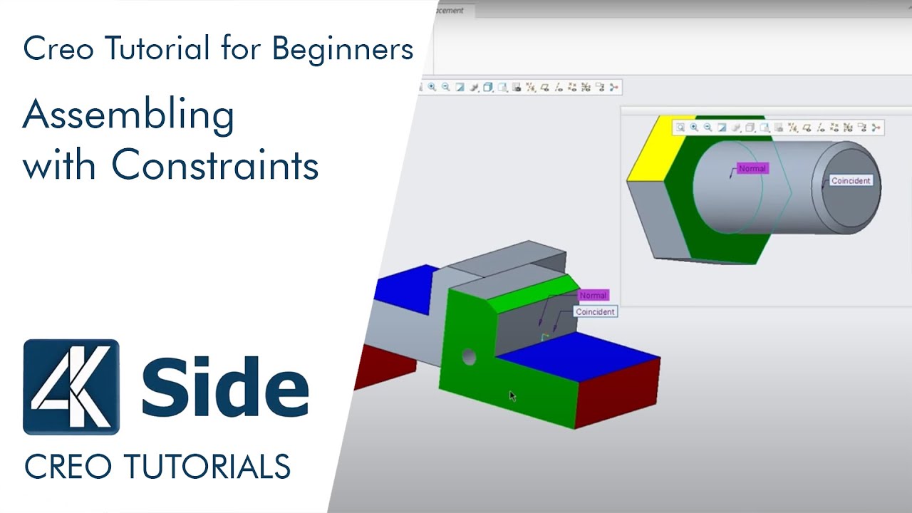 Учебное пособие по PTC Creo 4.0: Сборка с ограничениями