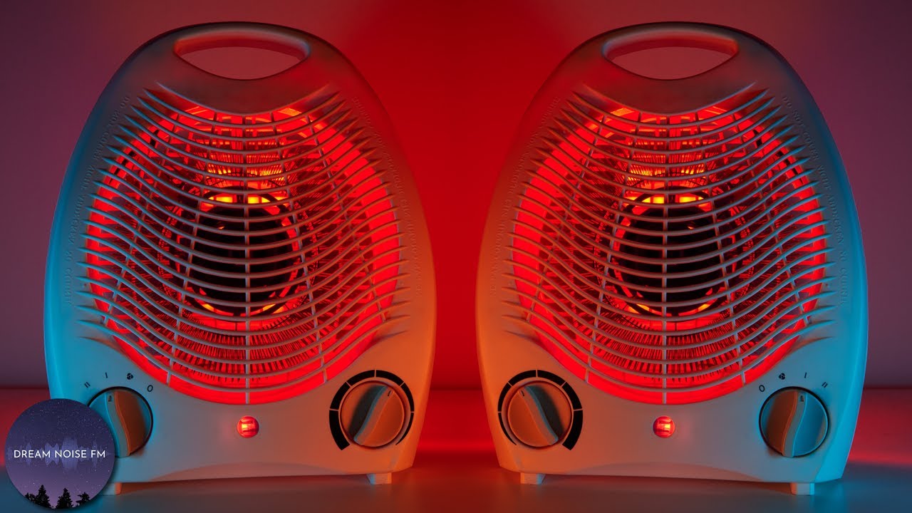 DUAL DEEP FAN HEATER NOISE FOR DEEP SLEEP! 😴 | BLACK SCREEN 10 HOURS