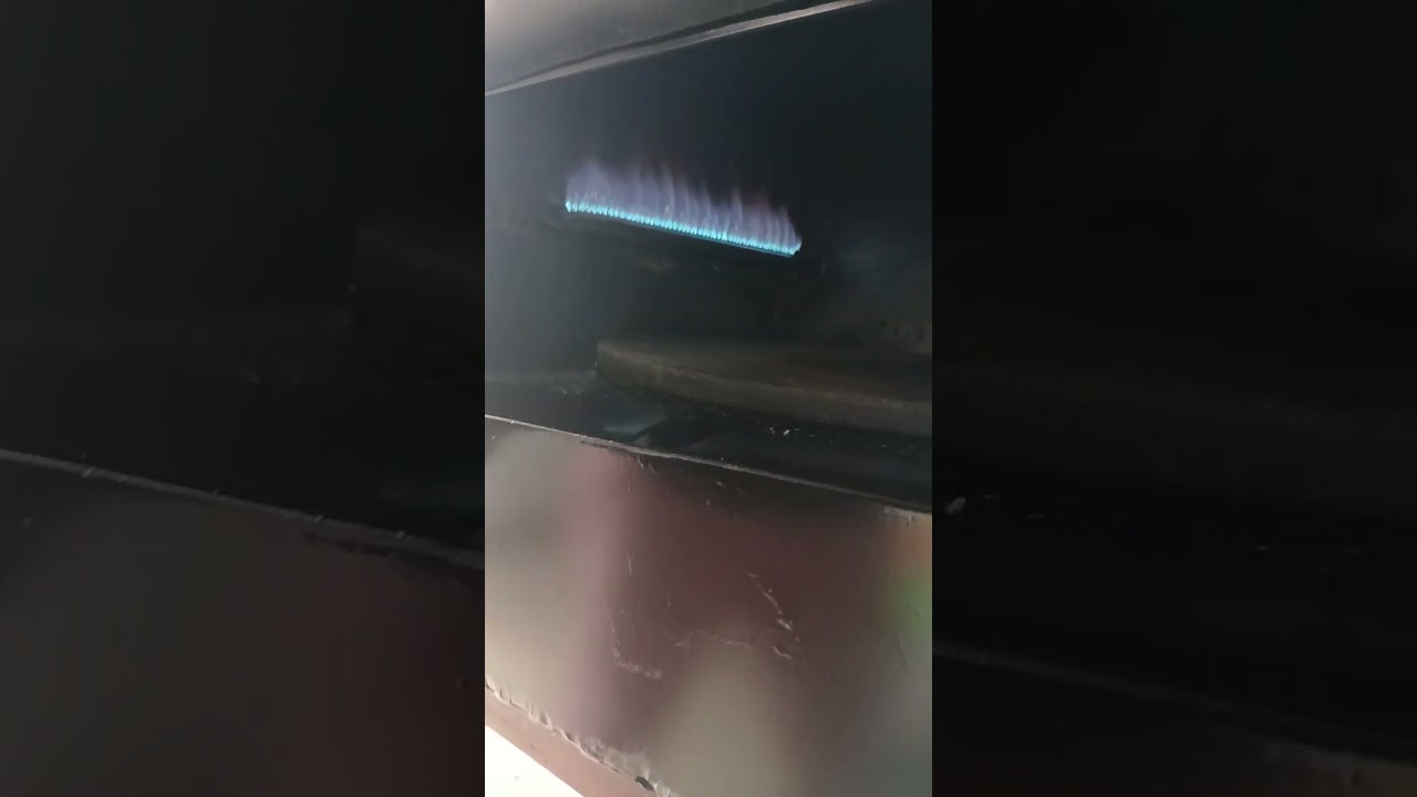 Forno de pizza a gás com pedra refratária 