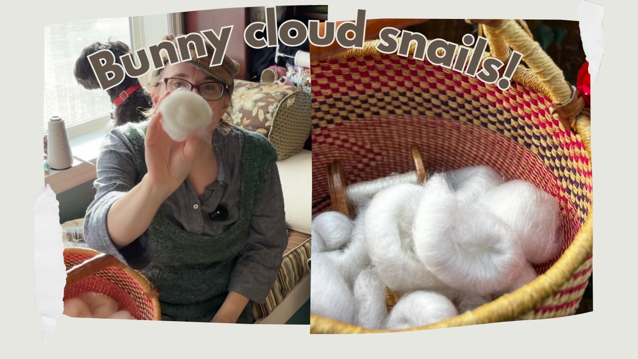 Spinning Bunny Boucle Yarn - Part 1 AKA Turning the Pantone 2026 Color of the Year into Yarn